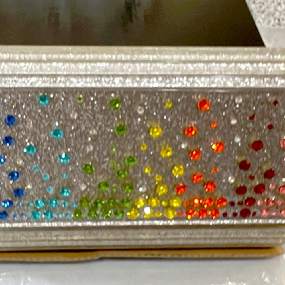 Kurt Geiger | London Multicolored Crystals Clutch  - NIB/NWT - Picture 2 of 10